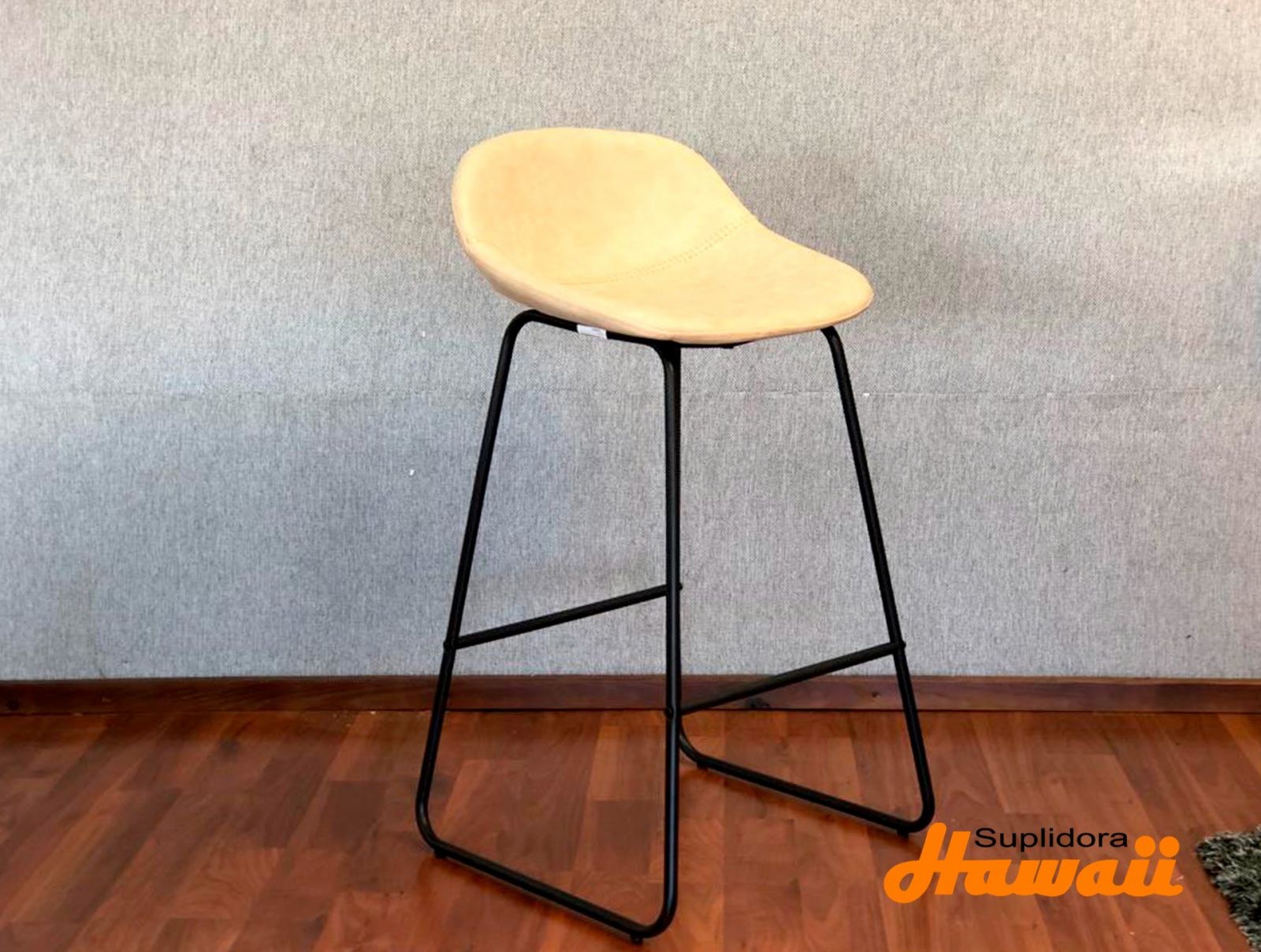TABURETE ALTO TAPIZADO BEIGE 72 LR-7967-72BEIG