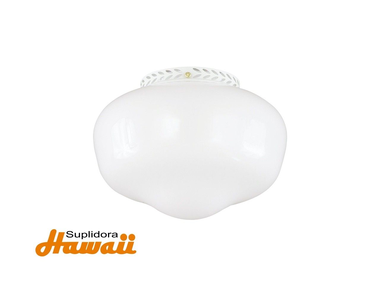 GLOBO PARA ABANICO DE TECHO CON SOPORTE CG101WH