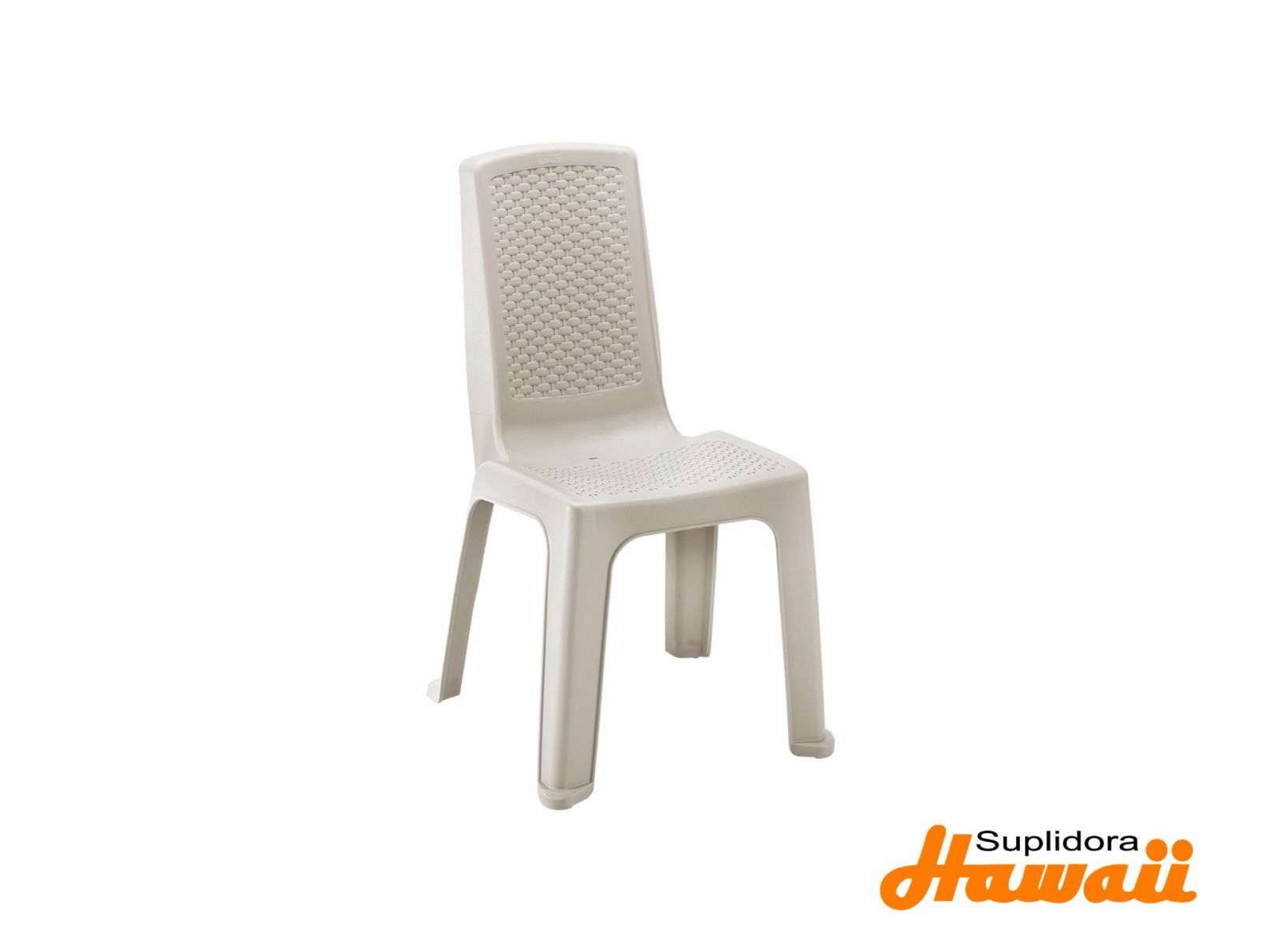 SILLA PLAST RIMAX ETERNA SBRAZO BLANCA
