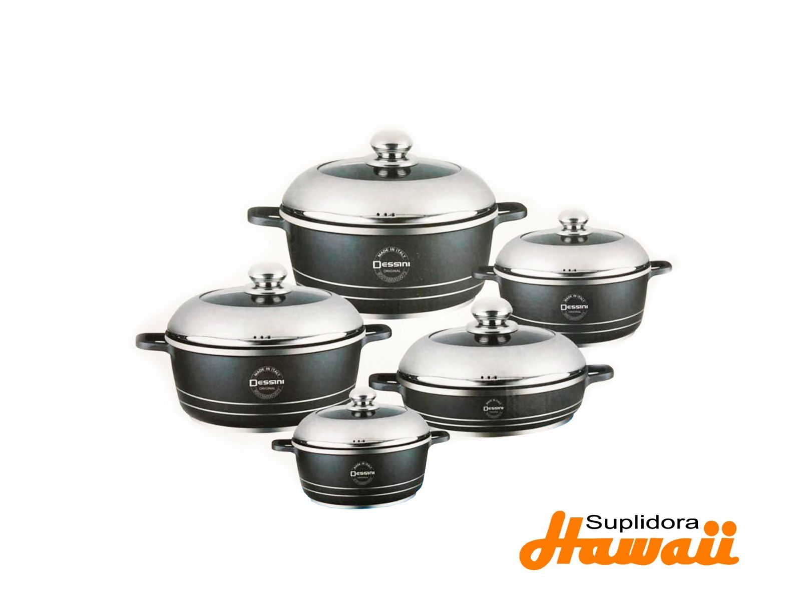 JUEGO OLLAS DESSINI OR 10PZS DEOR20-32 1B4SET
